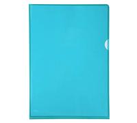 Exacompta - Réf. 660595E - Sachet de 10 pochettes coin lisse en PVC semi rigide - Epaisseur 13/100ème - Format à classer A4 avec encoche pour facilité l'ouverture - Coloris vert