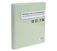 Exacompta Classeur 4 anneaux Réf.6624E - Registre d'accessibilité ERP, 1 recharge 28 p., 32×26,6 cm