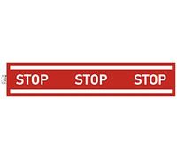 Panneau PVC adhésif antidérapant Bande stop 100 cm - Rouge