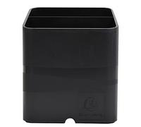 Exacompta - Réf. 674014D - 1 pot à crayons PEN-CUBE magnétique - 2 compartiments - porte-stylos - pour tableau blanc, réfrigérateur - idéal au bureau, à la maison, à l’école - couleur noir