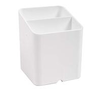 Exacompta - Réf. 67713D - carton de 10 Pots à crayons PEN-CUBE Office - Avec 2 compartiments de taille et de hauteur différentes - Dimensions 7,4x7,4x9,3 cm - Couleur Blanc