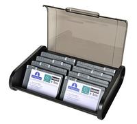 Fichier pour cartes de visite Topline - 60x245x180 mm - Noir