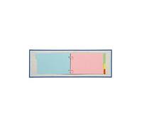 Exacompta - Réf. 704E - Intercalaires pour fiches bristol en véritable carte lustrée souple 225g/m2 FSC® avec 4 onglets neutres - 2 anneaux - Format à classer 125x200mm - couleurs assorties