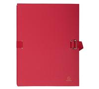 Chemise extensible sans rabat Exacompta à boucle dos 12 cm couleur - rouge