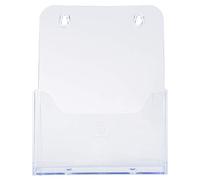 Exacompta - Réf. 75058D - 1 distributeur de prospectus sur table - 1 compartiment - Monobloc - Dimensions : Prof.17,3 x larg.7,3 x Haut.21,4 cm - Format à classer A5 - Cristal