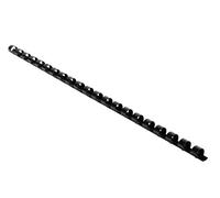 Exacompta - Réf. 75201E - Boîte de 100 reliures spirales en PVC noir 8 mm - permet de relier 20 à 40 feuilles de 80g format A4 ou A3 paysage - convient pour tout type de machine à relier à anneaux