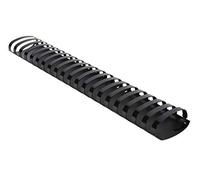 Exacompta - Réf. 75901E - Boîte de 50 reliures spirales en PVC noir 45 mm - permet de relier 300 à 410 feuilles de 80 g format A4 ou A3 paysage - convient pour tout type de machine à relier à anneaux