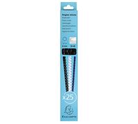 Exacompta - Réf. 76201E - Boîte de 25 reliures spirales en PVC noir 8 mm - permet de relier 20 à 40 feuilles de 80g format A4 ou A3 paysage - convient pour tout type de machine à relier à anneaux
