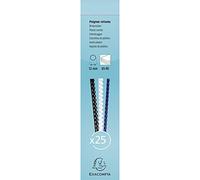 Baguette reliure anneaux plastique 12 mm Exacompta - Boîte de 25