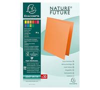 Exacompta - Réf. 807013E - Carton de 10 paquets de 30 sous-chemises ROCK''S 80 g/m2 aux couleurs vives - sous chemises certifiées PEFC™ - dimensions 22 x 31 cm pour format A4 - couleur vert