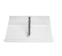 Exacompta - Réf. 81458D - 1 lutrin, pupitre de table, chevalet, avec 4 anneaux amovibles, pour documents A4, compatible A3 - Dimensions : Prof 52 cm x larg 32,6 cm x Haut 14,8 cm