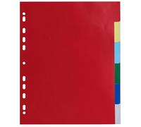 Exacompta 100x Intercalaires PP souple 6 positions A4 maxi assort. 83H