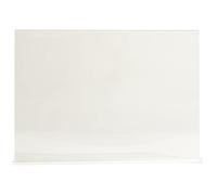 Exacompta - Réf. 84159D - 1 Porte-visuel droit horizontal A4 - Dimensions Prof 30 x larg 5,5 x H 21,5cm - PMMA (acrylique) pour photos, publicités, menus restaurants, hôtels - Cristal