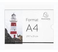 Porte-visuel mural horizontal A4 - Cristal