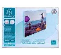 Exacompta 10x Porte-visuel mural horizontal A4 Cristal 84858QD