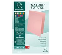 Exacompta - Réf. 850006E - Carton de 5 paquets de 250 sous-chemises SUPER 60 g/m2 aux couleurs pastel - sous chemises certifiées PEFC™ - dimensions 22 x 31 cm pour format A4 - couleur bleu clair
