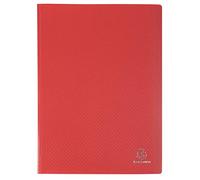 Exacompta 8x Protège-documents en PP souple OPAK 200 vues A4 Rouge 85105E
