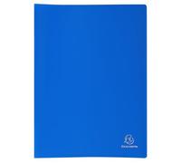 Exacompta - Réf. 8547E - Carton de 12 Protèges-documents OPAK - 40 pochettes grainées antireflet - 80 vues - pour format A4 - dimensions 24 x 32 cm - couverture en polypro souple - couleur bleu clair