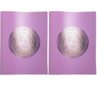 Exacompta - Réf. 85690E - 1 Protège-documents Ellipse - 20 pochettes cristal lisse - 40 vues - pour A4 - dim 24 x 32 cm - couverture en PP recyclé semi-rigide - 3 couleurs aléatoires (Lot de 2)
