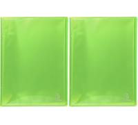 Exacompta - Réf. 85970E - 1 Protège-documents Iderama - 100 pochettes cristal lisse - 200 vues - pour A4 - dim 24 x 32 cm - couverture en polypro semi-rigide - 10 couleurs aléatoires (Lot de 2)