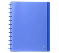 Exacompta 4x Protège-documents à anneaux et pochettes 60 vues A4 Bleu 86352E