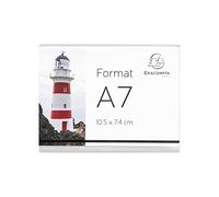 Lot de 10 porte-étiquettes A7 horizontal - Cristal