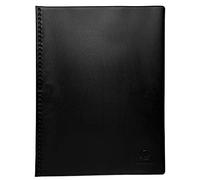 Exacompta - Réf. 88021E - 1 Protège-documents Vega - 10 pochettes anti-transfert d'encre - 20 vues - pour A4 - dim 23,5 x 31 cm - couverture en PVC extra souple et extra résistant - couleur noir