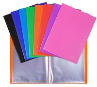 Exacompta 8x Protège-documents en PP 5/10e pochettes 200 vues A4 assort. 88100E