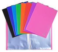 Exacompta 20x Protège-documents en PP 5/10e pochettes 40 vues A4 assort. 8820E