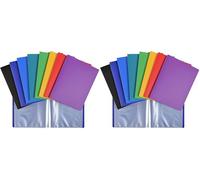 Exacompta - Réf. 88210E - 1 Protège-documents OPAK - 20 pochettes cristal lisse - 40 vues - pour format 17 x 22 cm - dimensions 18 x 23 cm - couverture en polypro semi-rigide - 8 couleurs aléatoires