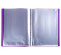 Exacompta 20x Protège-documents en PP 5/10e pochettes 40 vues A4 Violet 88226E