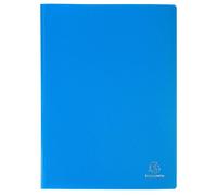 Exacompta 20x Protège-documents en PP 5/10e pochettes 40 vues A4 Bleu 8822E