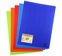 Exacompta - Réf. 883570E - 1 Protège-documents Forever - 30 pochettes cristal lisse - 60 vues - pour A4 - dim 24 x 32 cm - couverture en polypro recyclé rigide - aspect mat - 4 couleurs aléatoires