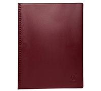 Exacompta - Réf. 88425E - 1 Protège-documents Vega - 40 pochettes anti-transfert d'encre - 80 vues - pour A4 - dim 23,5 x 31 cm - couverture en PVC extra souple et extra résistant - couleur bordeaux