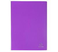 Exacompta - Réf. 88426E - 1 Protège-documents OPAK - 40 pochettes cristal lisse - 80 vues - pour format A4 - dimensions 24 x 32 cm - couverture en polypro semi-rigide - couleur violet