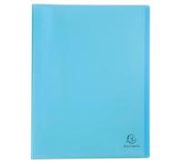 Exacompta 10x Protège-documents en PP semi rigide 80 vues A4 Bleu 88472E