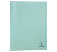 Exacompta - Réf. 88473E - Paquet de 5 Protège-documents Chromaline Pastel - 40 pochettes cristal lisse - 80 vues - pour A4 - dim 24 x 32 cm - couverture en polypro recyclé translucide vert pastel