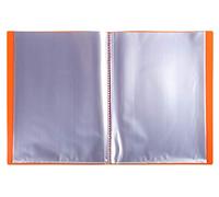 Exacompta 8x Protège-documents en PP 5/10e pochettes 160 vues A4 Orange 88824E