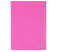 Exacompta - Réf. 88827E - Carton de 8 Protèges-documents OPAK - 80 pochettes cristal lisse - 160 vues - pour format A4 - dimensions 24 x 32 cm - couverture en polypro semi-rigide - couleur rose