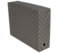 Exacompta - Réf. 89450E - 1 boîte de transfert Néo Déco - Dos 90 mm - œillet de préhension or - dimensions 25,5 x 9 x 34 cm - étiquette adhésive fournie - couleurs aléatoires - livrée montée