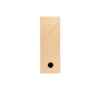 Exacompta - Réf. 89602E - 5 boîtes de transfert Office By Me - Dos 90mm - œillet de préhension or - dimensions 25,5 x 9 x 34 cm - étiquette adhésive fournie - beige - livrées montées