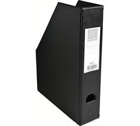Exacompta - Réf. 90151E - 1 Porte-revues en carton extra rigide recouvert de plastique livré à plat - Dos de 7 cm - Dimensions 23 x 31 cm - Pour documents au format A4 - Coloris noir