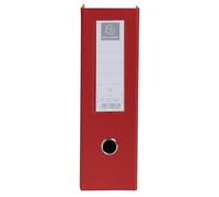 Exacompta - Réf. 90165E - Carton de 10 Porte-revues en carton extra rigide recouvert de plastique livrés à plat - Dos de 10 cm - Dimensions 25 x 31 cm - Pour format A4 - Rouge