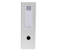 Exacompta - Réf. 90166E - Carton de 10 Porte-revues en carton extra rigide recouvert de plastique livrés à plat - Dos de 10 cm - Dimensions 25 x 31 cm - Pour format A4 - Blanc