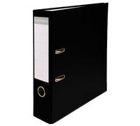 Exacompta - Réf. 918401B - 1 Classeur à levier A4 - Dos 75 mm - Mécanique 80 mm - Dimensions extérieures : 31,8 x 28,4 x 8 cm - Format à classer A4 - Coloris : Noir