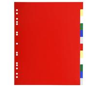 Exacompta 50x Intercalaires PP souple 12 positions A4 maxi assort. 93H