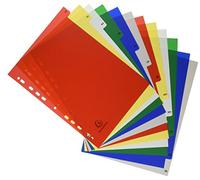 Intercalaires imprimés mensuels PP couleurs Janv-Décembre - A4 - Couleurs assorties