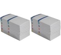 Exacompta - Réf. 96399E - Paquet de 10 blocs vendeurs 100 feuillets numérotés de 1 à 100-2 coupons 1 détachable - Pour kermesse, loterie, tombola - Format 6,6 x 13,5 cm - bande couleur - Assorties