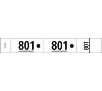 Exacompta - Réf. 96601E - Paquet de 20 carnets de 50 tickets vestiaires numérotés de 1 à 1000 - 3 coupons détachables perforés 2 trous pour mise sur cintres - Format 20 x 3 cm - Blanc