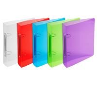 Exacompta 15x Clas PP CRISTAL 23X22 2ax-30 écart.80mm Couleurs assorties 998X